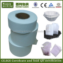 Nature color biodegradable teabag filter paper,Heat seal teabag filter paper roll